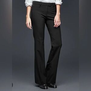 GAP PANTS STRETCH MODERN FIT FLARE BLACK TROUSERS SIZE 4
